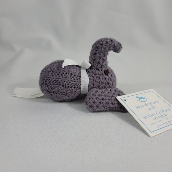 Pottery Barn Baby Knit Elephant Rattle - Picture 6 of 11